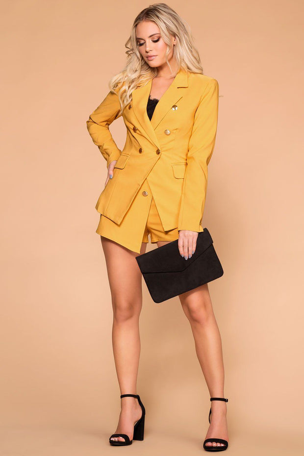 Mustard Blazer Business Casual