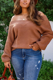 Cocoa Knit Bell Sleeve Sweater
