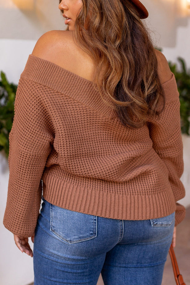 Cocoa Knit Bell Sleeve Sweater