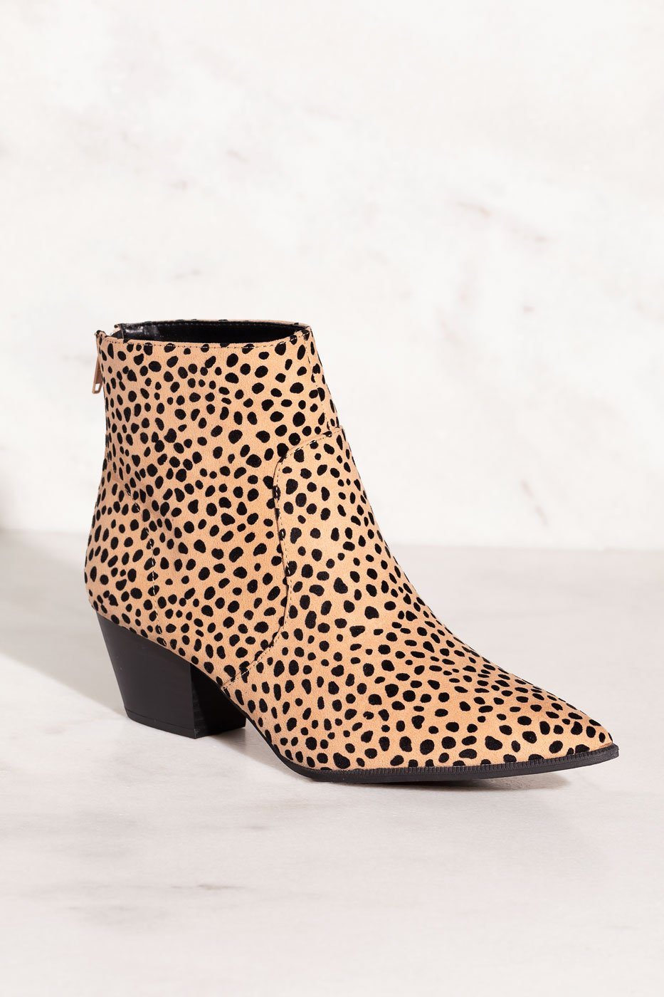 Go Wild Leopard Print Pointed-Toe Booties