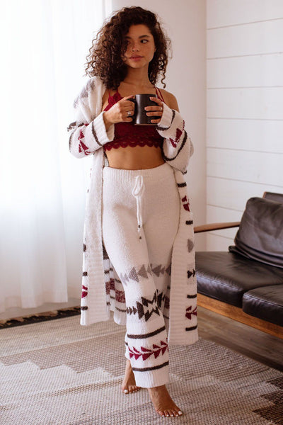 Keep Warm Patterned Lounge Robe