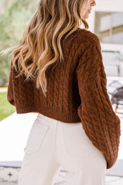 Brown Knit Sweater
