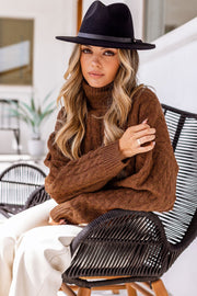 Brown Knit Sweater