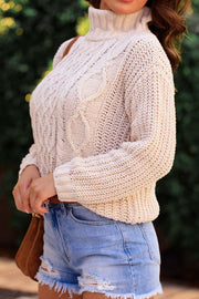 Ivory Cable Knit Sweater