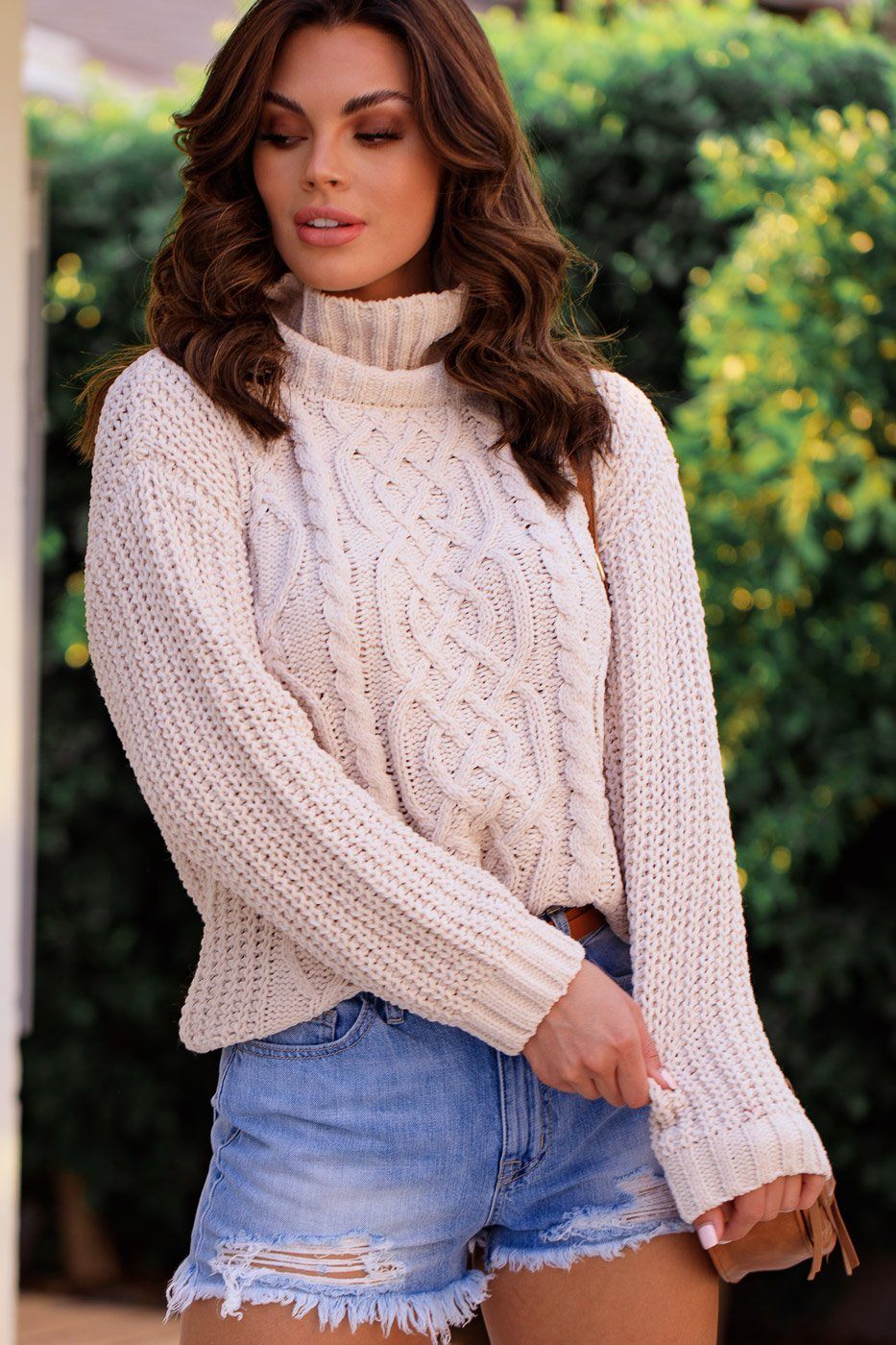 Ivory Cable Knit Sweater