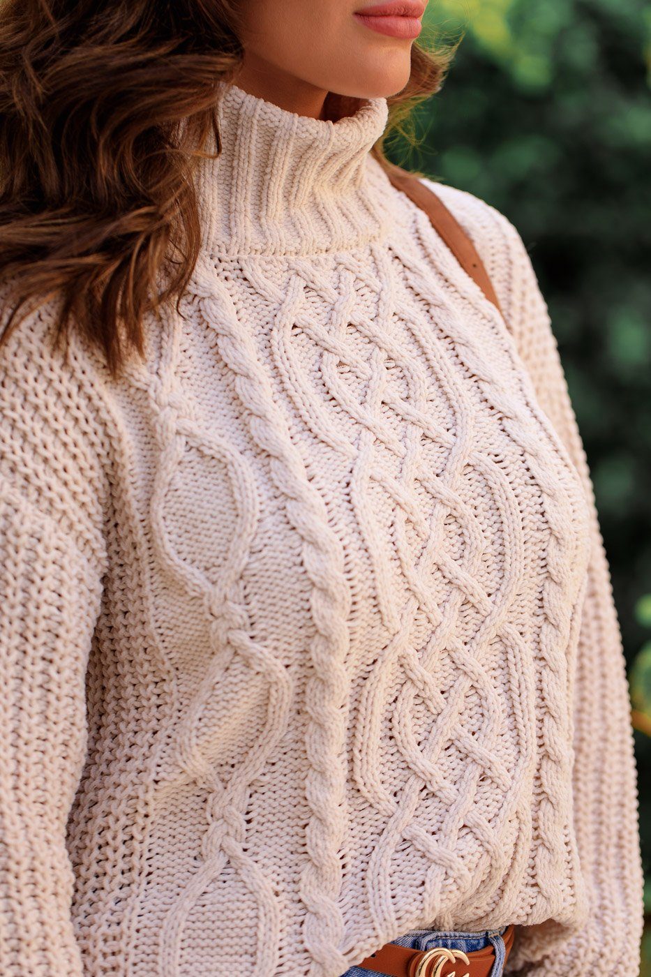 Ivory Cable Knit Sweater