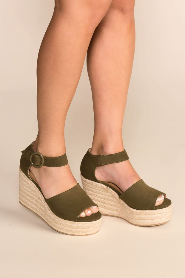 Shop Priceless | Olive | Wedges | Raffia | Womens 