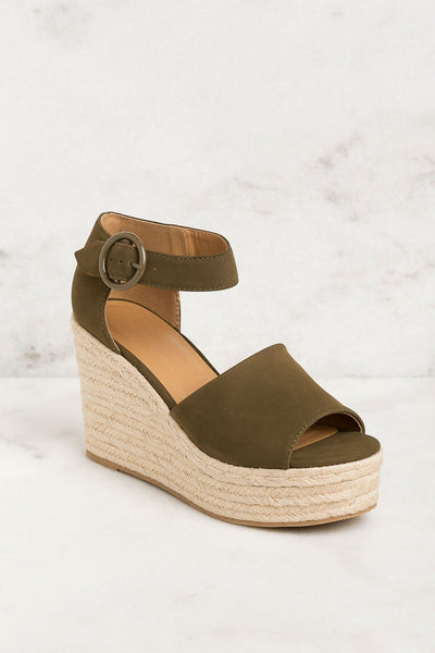 Shop Priceless | Olive | Wedges | Raffia | Womens 