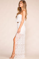 Boho White Lace Flowy Pants