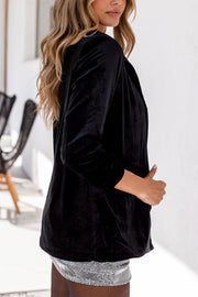 Black Velvet Blazer