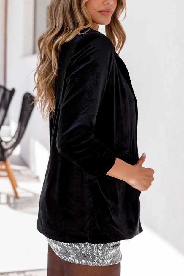 Black Velvet Blazer