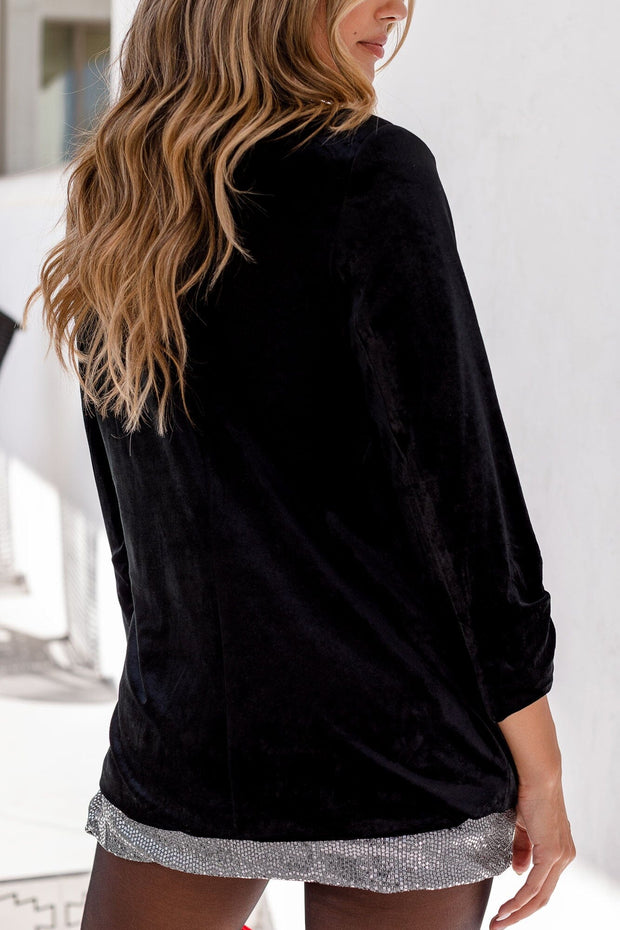 Black Velvet Blazer
