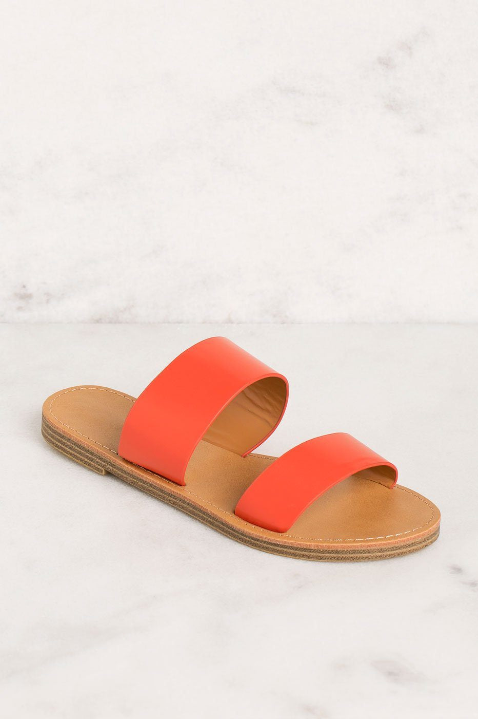 Priceless | Coral | Slide On Sandals | Shoes | Womens