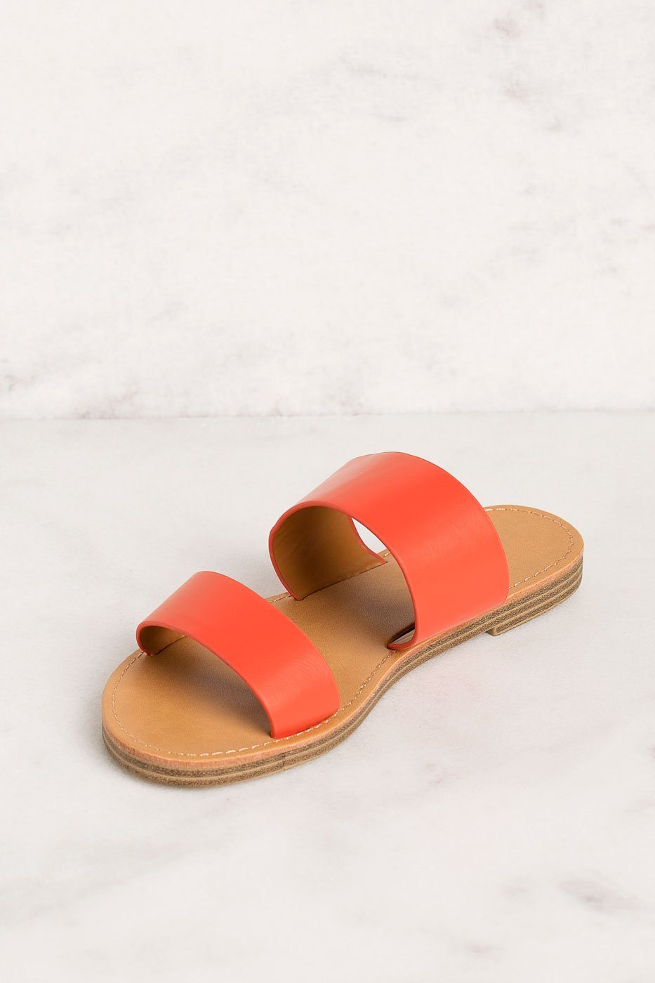Priceless | Coral | Slide On Sandals | Shoes | Womens