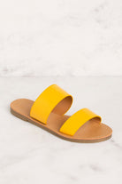 Priceless | Mustard | Slide On Sandals | Shoes | Womens