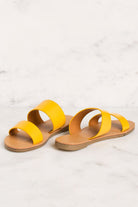 Priceless | Mustard | Slide On Sandals | Shoes | Womens