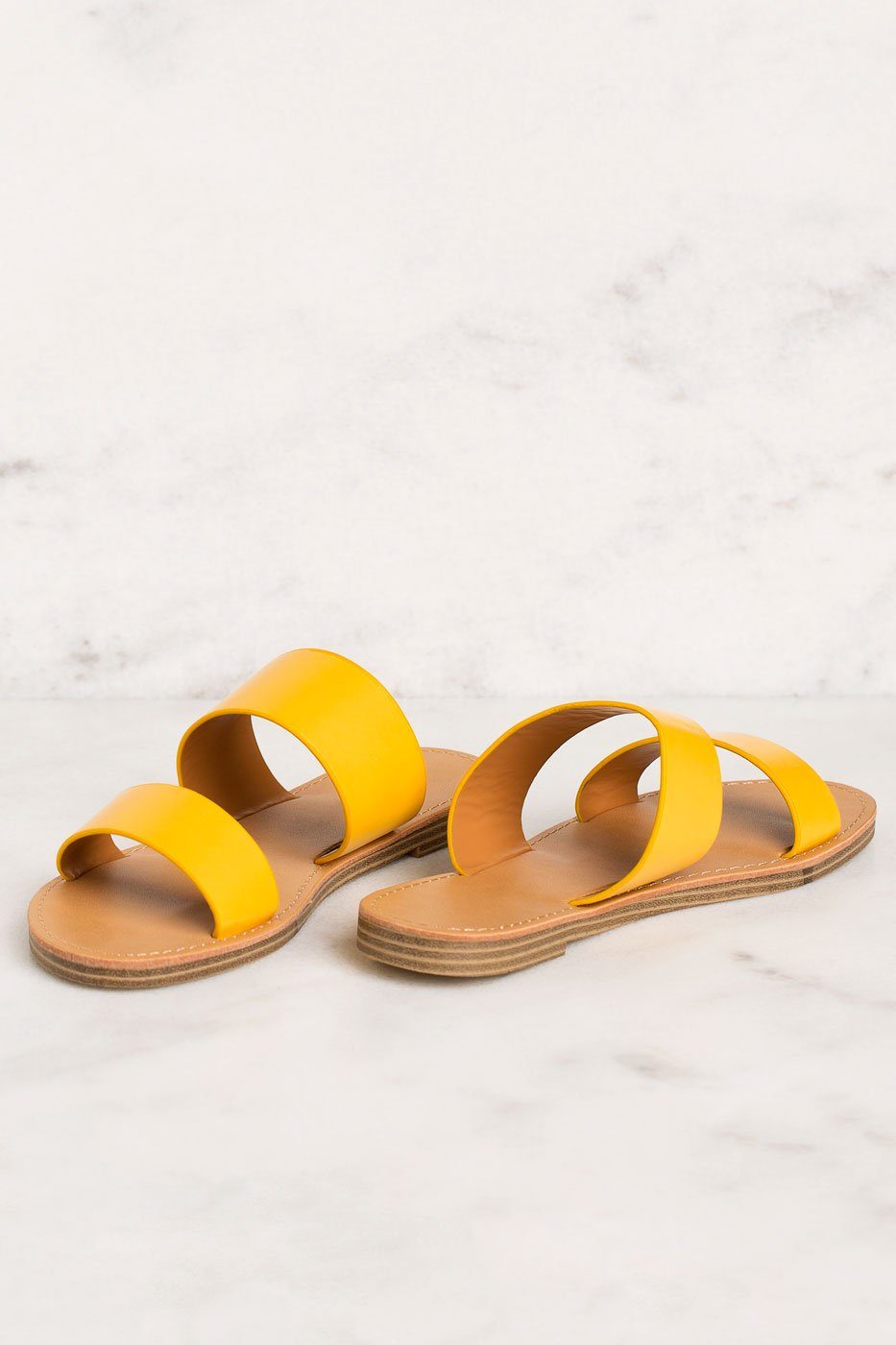 Priceless | Mustard | Slide On Sandals | Shoes | Womens