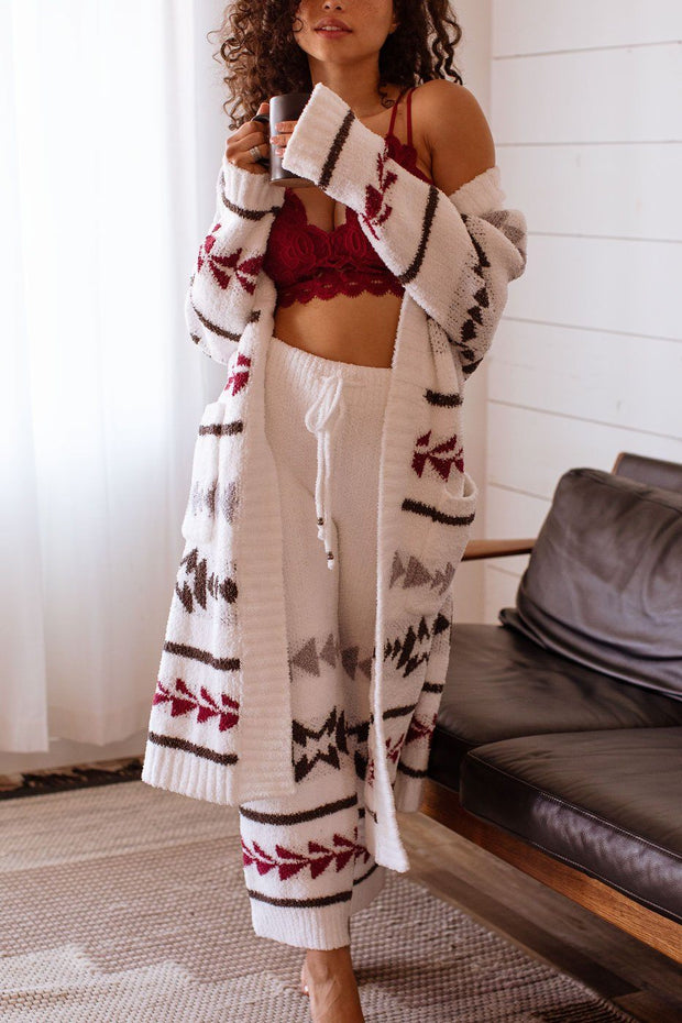 Keep Warm Patterned Lounge Robe