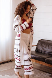 Keep Warm Patterned Lounge Robe