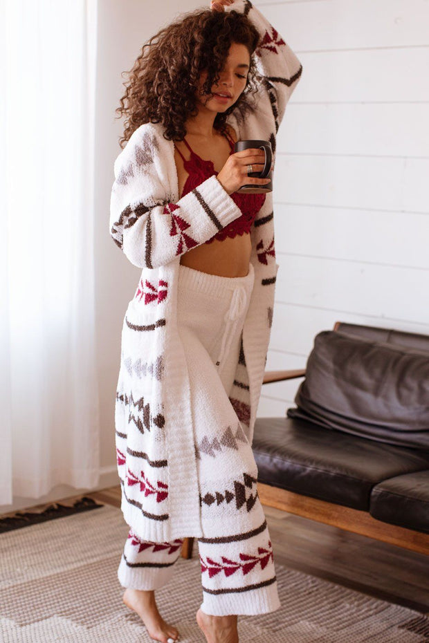 Keep Warm Patterned Lounge Robe