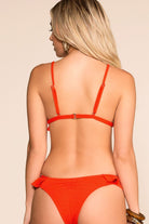 Leap Of Faith Red Swimsuit Top | Ivory