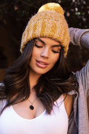  Mustard Knit Beanie
