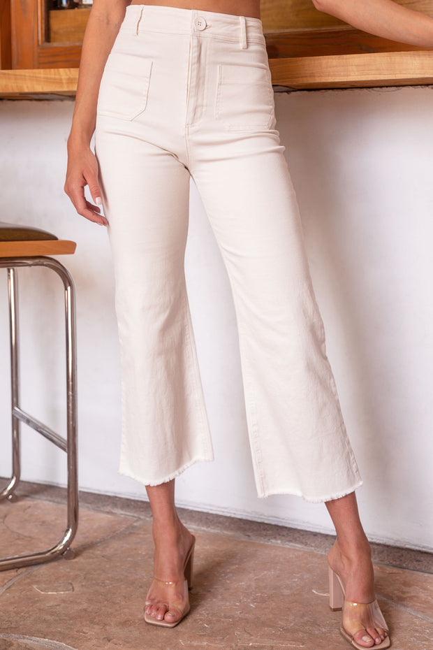 Natural Wide Leg Pants