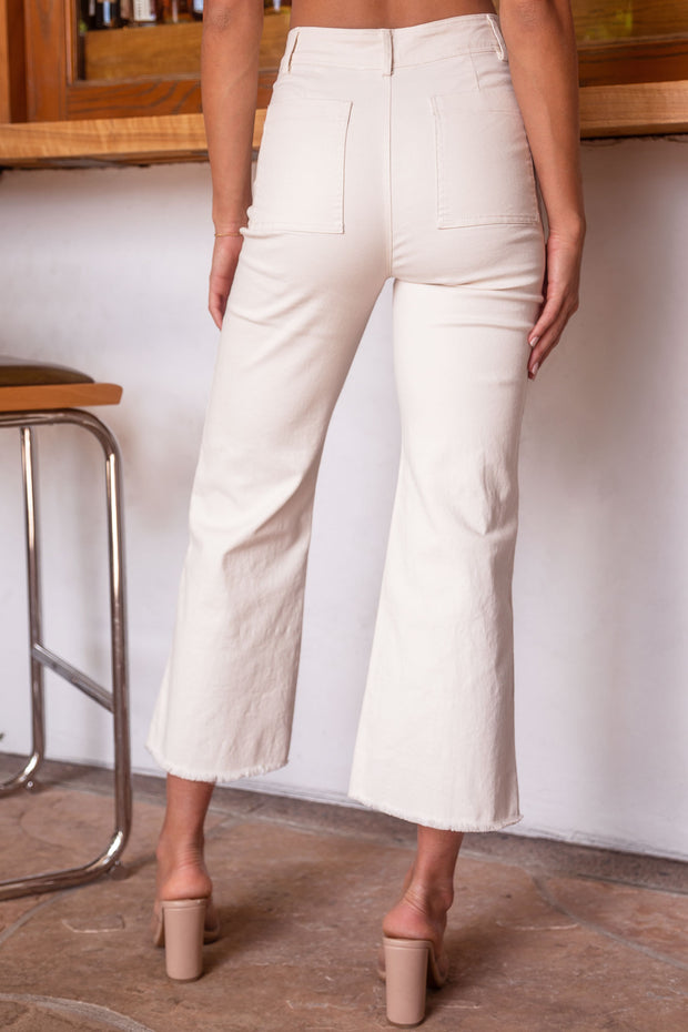 Natural Wide Leg Pants