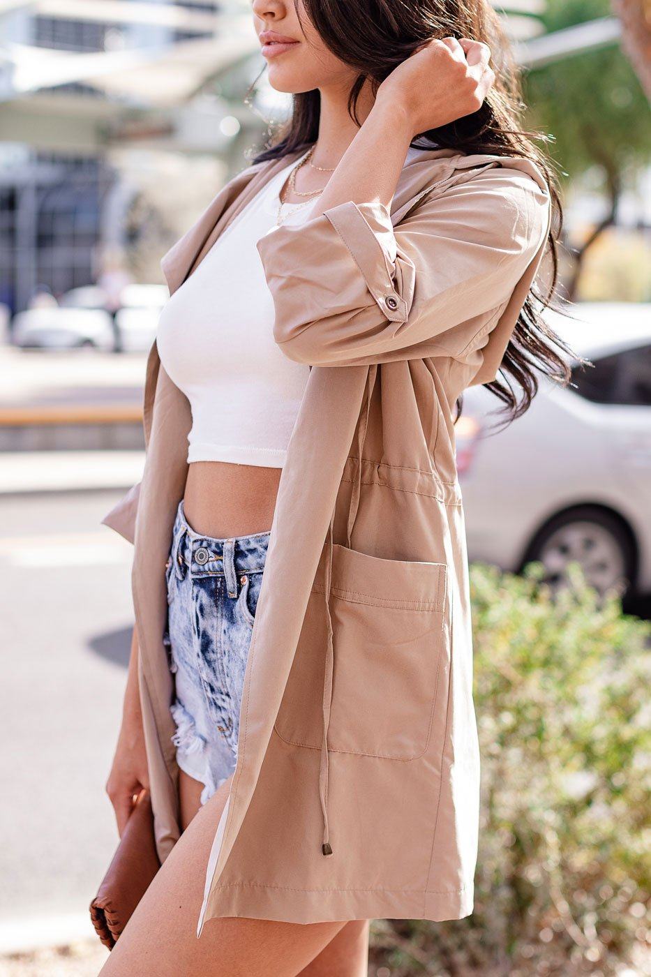 新品　deres weightlessness silk trench coat 5e6e158a-c918-4e82-aa96-