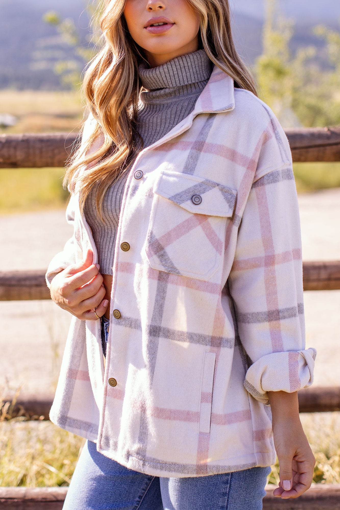 White Plaid Shacket