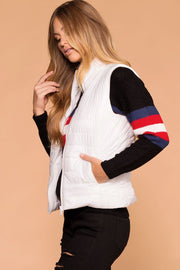 White | Puffer Vest | Lightweight | Womens | Priceless