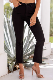 Nixon Coated Black Straight Leg Jeans