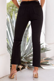 Nixon Coated Black Straight Leg Jeans
