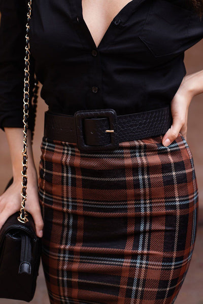 Black Croc Belt