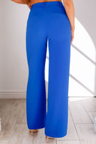 Royal Blue High Rise Pants