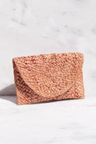 Mauve Woven Envelope Purse