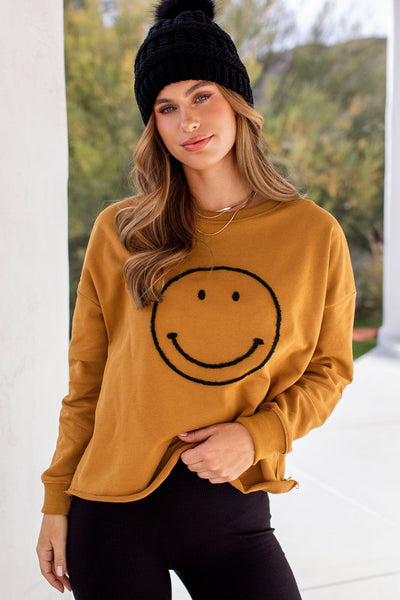On The Bright Side Camel Top