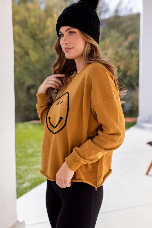 On The Bright Side Camel Top