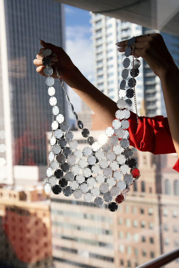 Metallic Silver Bralette