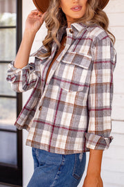 Ivory Plaid Shacket
