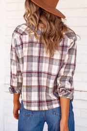 Ivory Plaid Shacket