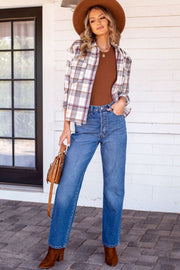 Ivory Plaid Shacket