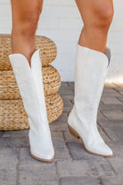 White Cowboy Boots
