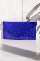 Cobalt Blue Rhinestone Envelope Purse