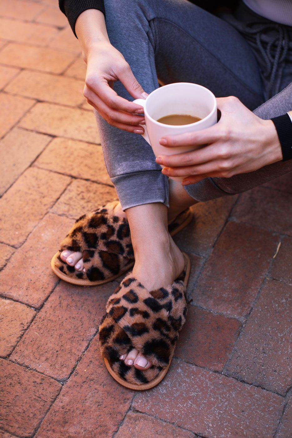 Leopard Faux Fur Slippers