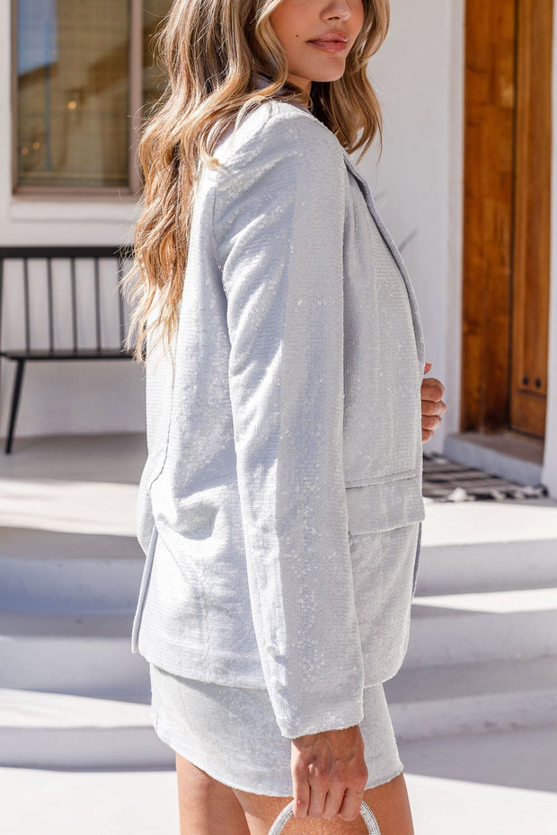 Silver Sequin Jacket