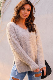 Taupe Knit Sweater