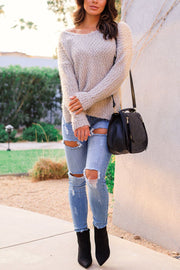 Taupe Knit Sweater