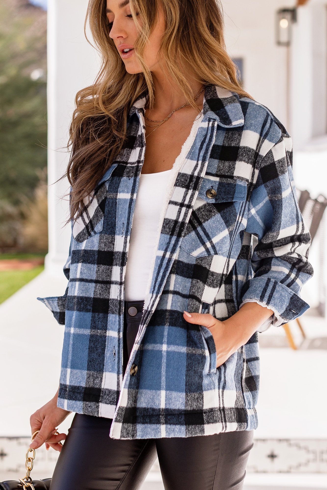  Blue Plaid Jacket