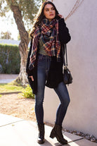 Black Cable Knit Cardigan